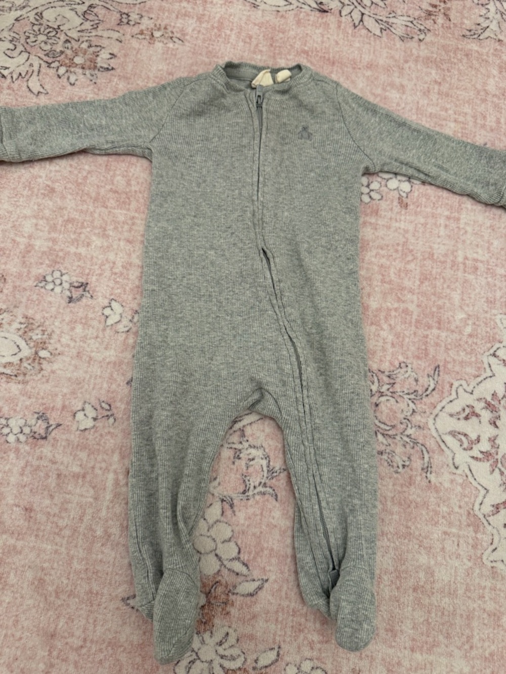 GAP Pink Ruffle Front Footed One-Piece - Picture 5 of 5